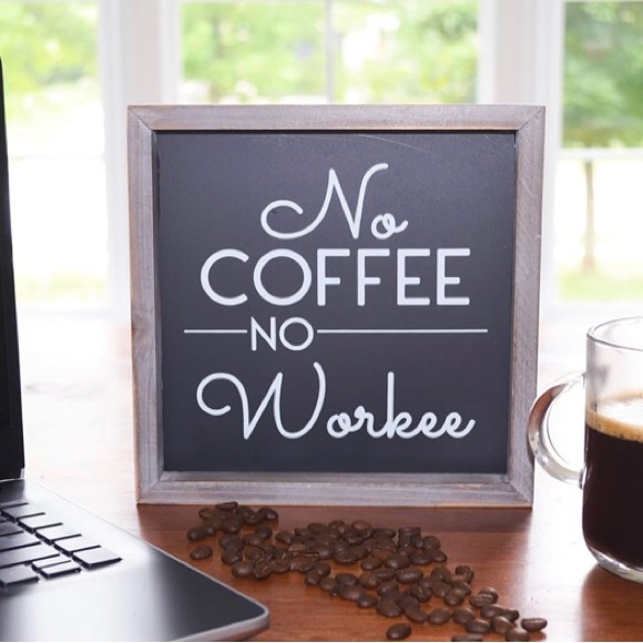 ☕️Wood-framed Coffee Sign, Rustic | Coffee Bar Accessory| Kitchen Decor - Picture 2 of 8